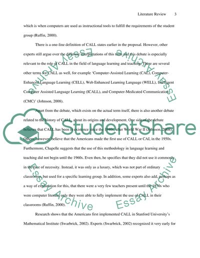 Literature Review for Research Proposal