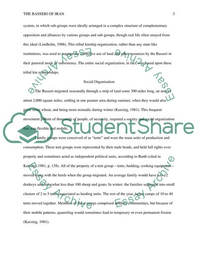 The Basseri of Iran: How Pastoralism Impacted Kinship, Social Organization