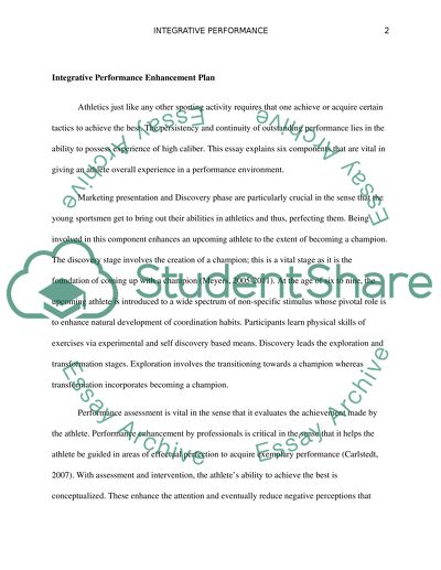 Integrative Performance Enhancement Plan
