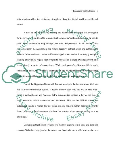 Authentication of the Modern Generation