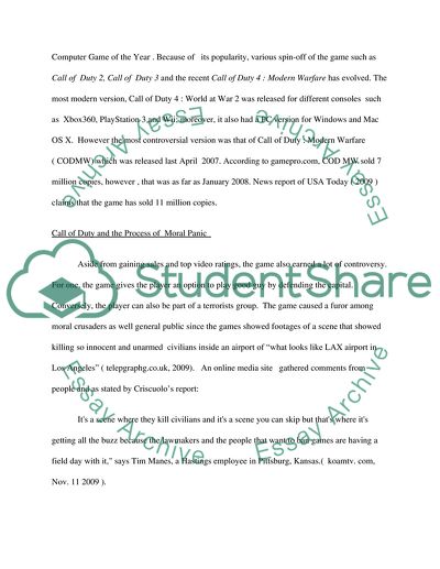 Call of Duty - Stereotypes, Cyborg & Moral Panics