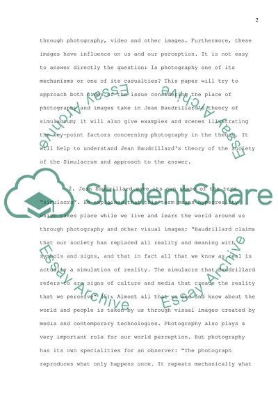 The Theory of the Society of the Simulacrum