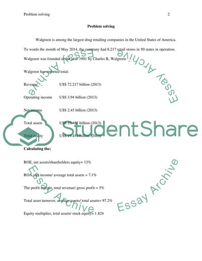 Common-size Consolidated Income Stamen Analysis of Walgreen