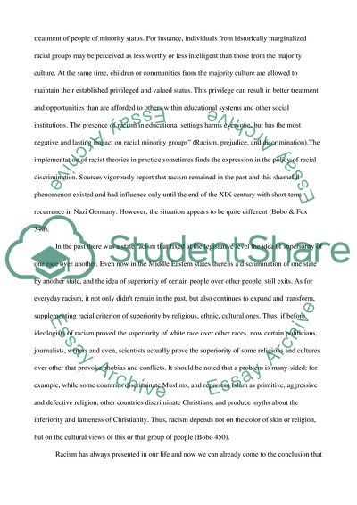 The Impact of Racial Discrimination