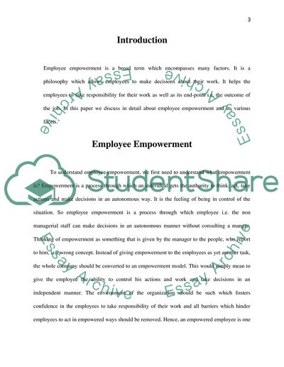 Employee Empowerment
