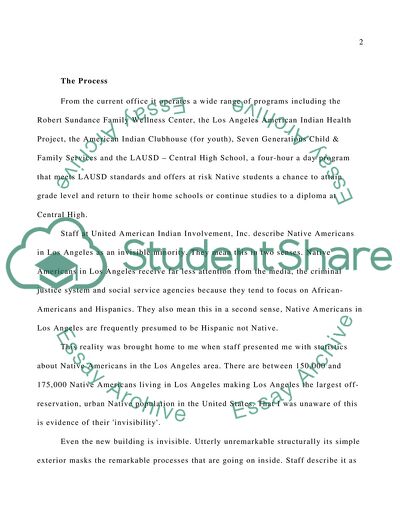 The History of United American Indian Involvement, Inc