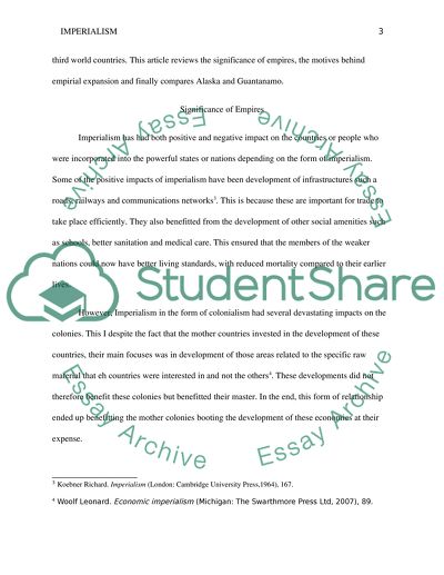 Significance of Empires and Imperialism