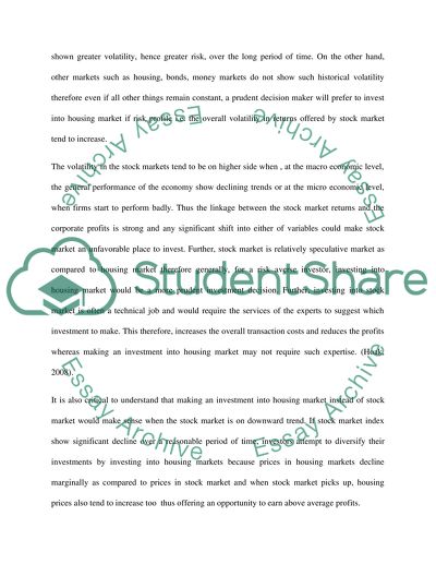 Where to Invest Housing Vs Stock Market