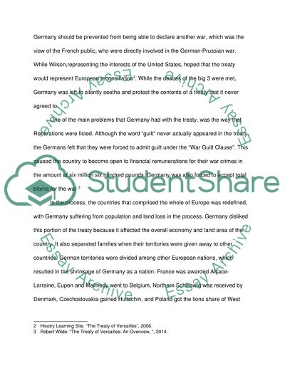 Treaty of versailles essay questions picture