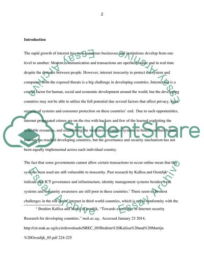 Do You Think Internet Security Is a Threat to Developing Countries