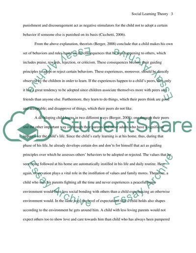 Social Learning Theory