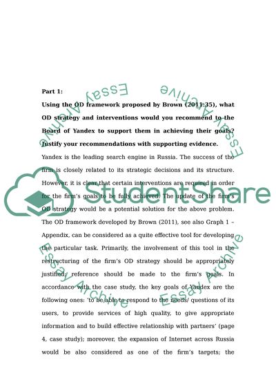 The Organizational Culture Change