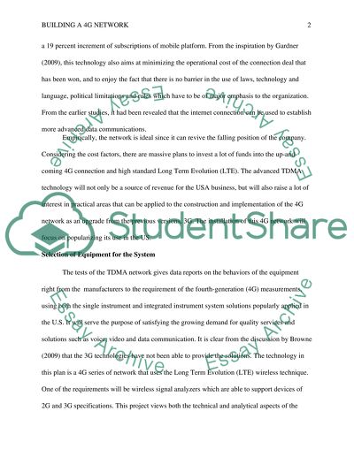 4G Wireless Connection Infrastructure