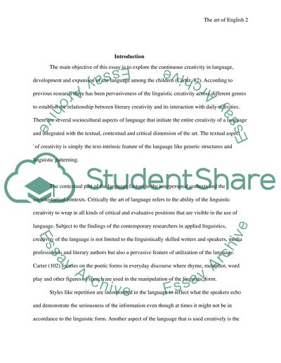 Childrens creativity with language takes different forms and is expressed in various ways