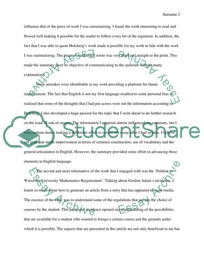 Summary of Krugmans Articl