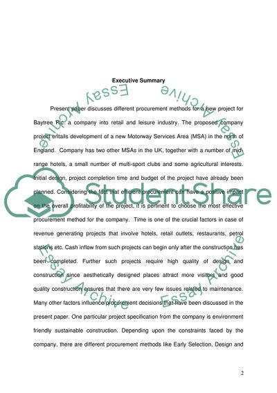 Baytree Plc - Revenue Generating Project