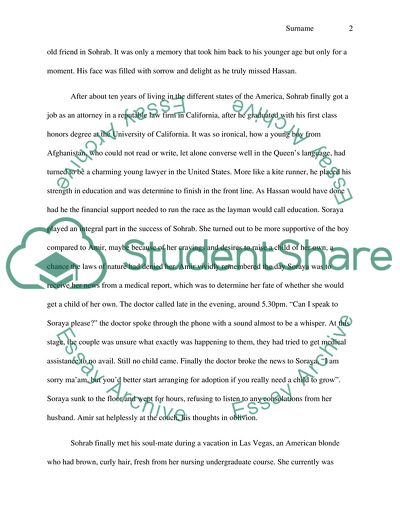 The Desired Conclusion of the Book The Kite Runner