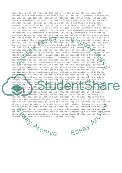 Importance of Innovation and Knowledge Management for Organizations