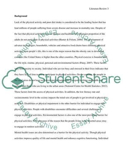 Physical Activity: Barriers amongst Younger and Older Adults