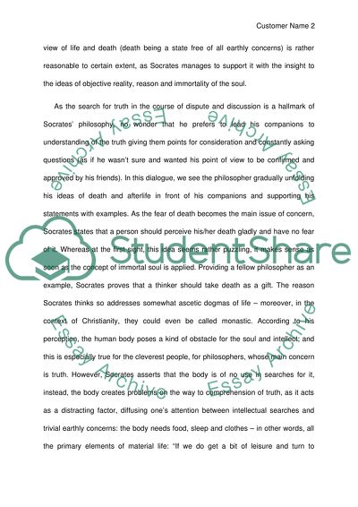 Socratic View of Death