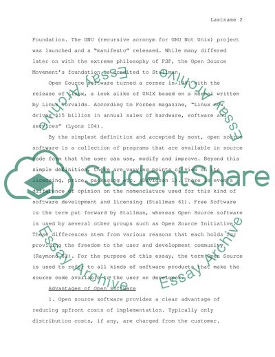 Open Source Software