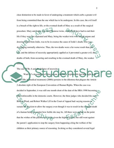 Discussion of Medical Treatment Cases in Light of Ward LJs Judgment