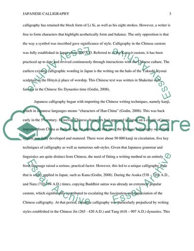 Origin and Development of Japanese Calligraphy