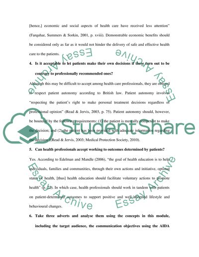 Health Promotion throughout the Life Span