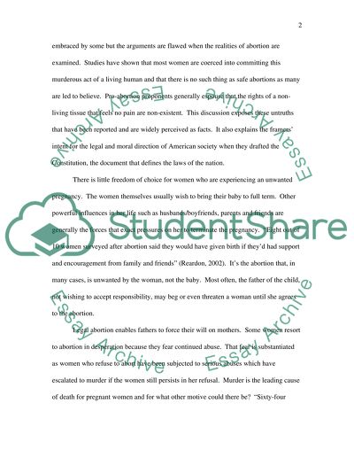 Should Abortion Be a Woman Decision