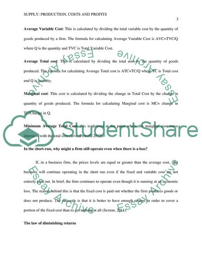Supply: Production, Costs, and Profits