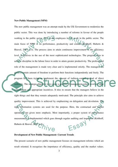 Current Trends of Development of New Public Management