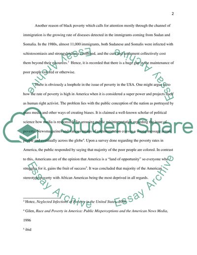 Black Poverty in America