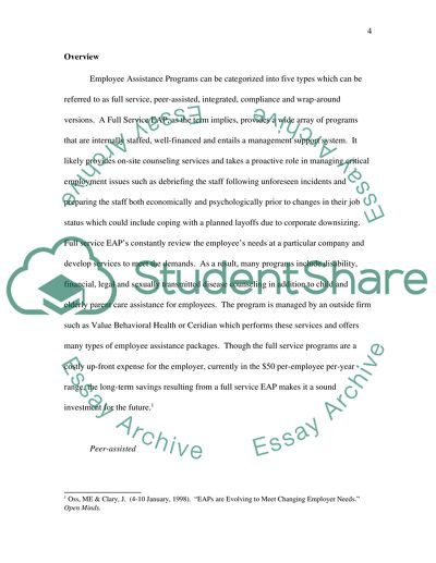 Employee Assistance Programs