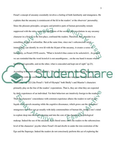 Freuds Uncanny in Frankenstein and Rebecca