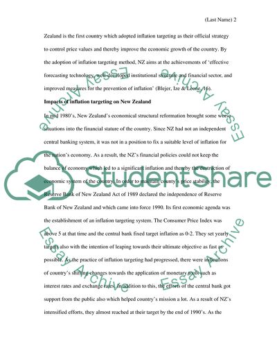 Inflation Targeting Analysis