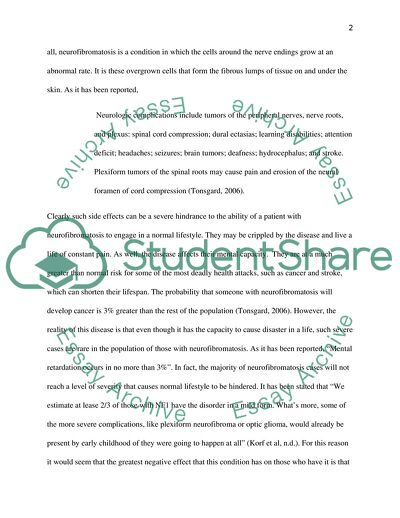 The Effects of Neurofibromatosis on Lifestyle