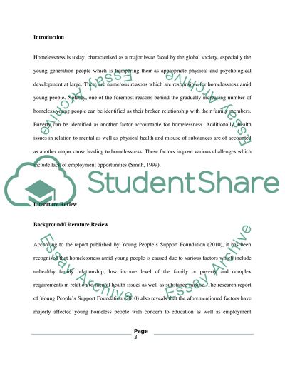 Challenges and Barriers Facing Young Homeless People in Manchester