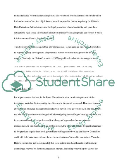 Human resource management in UK government