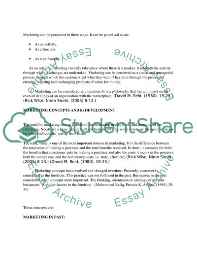 Marketing is a Management Responsibility