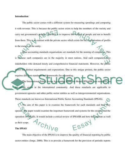 Public Sector and Management Accounting