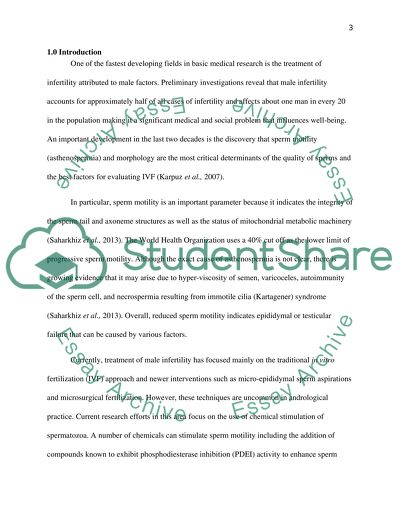 Identification of Compounds That Can Potentially Enhance Sperm Motility in Vitro