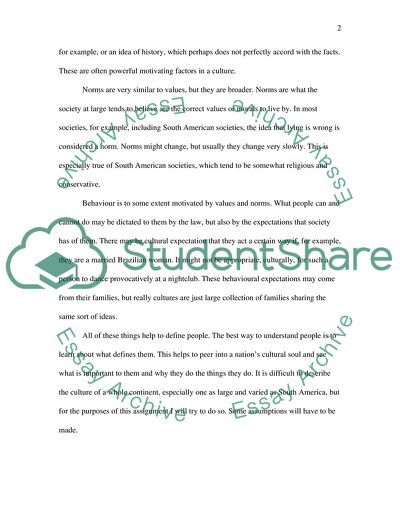 A Full Picture of Culture in South America: Living Arrangements and Communication With Society