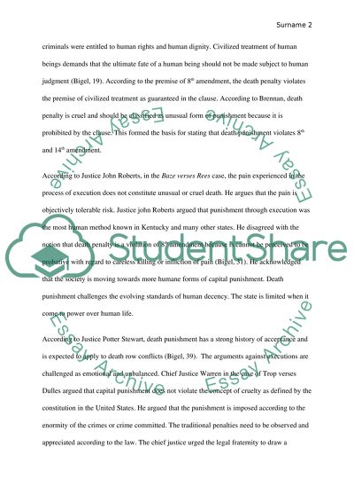 Cruel and Unusual. The End of the Eighth Amendment