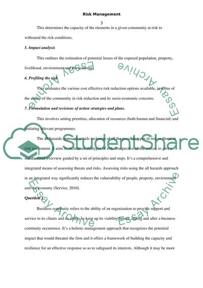Risk as the Probability of Harmful Consequences