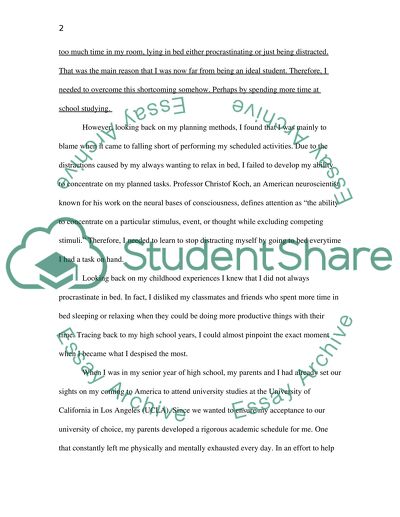 A working zone versus a distracting zone