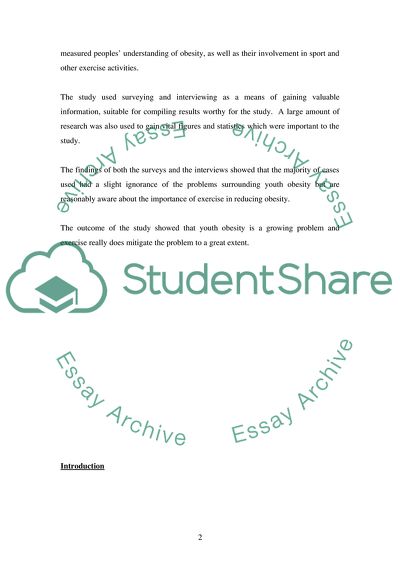 Does exercise help combat teenage obesity