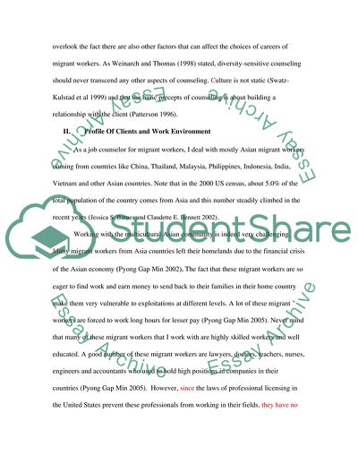 The Inability of Migrant Workers