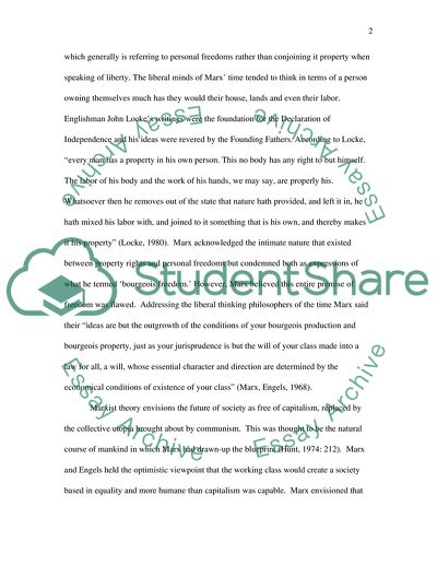 Marx Understanding of Freedom