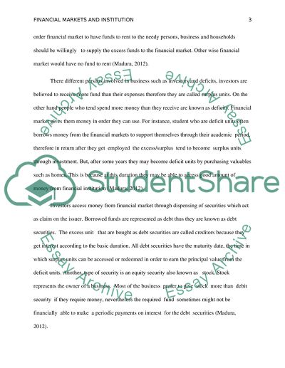 Financial Markets and Institutions, Part 2