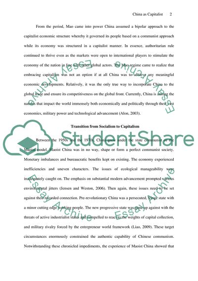 China Is an Example of the East Asian Capitalist Developmental State